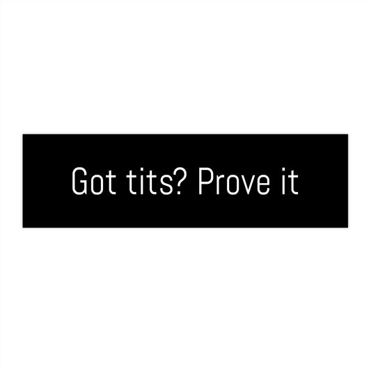 Humorous Car Bumper Sticker, Fun Car Accessory