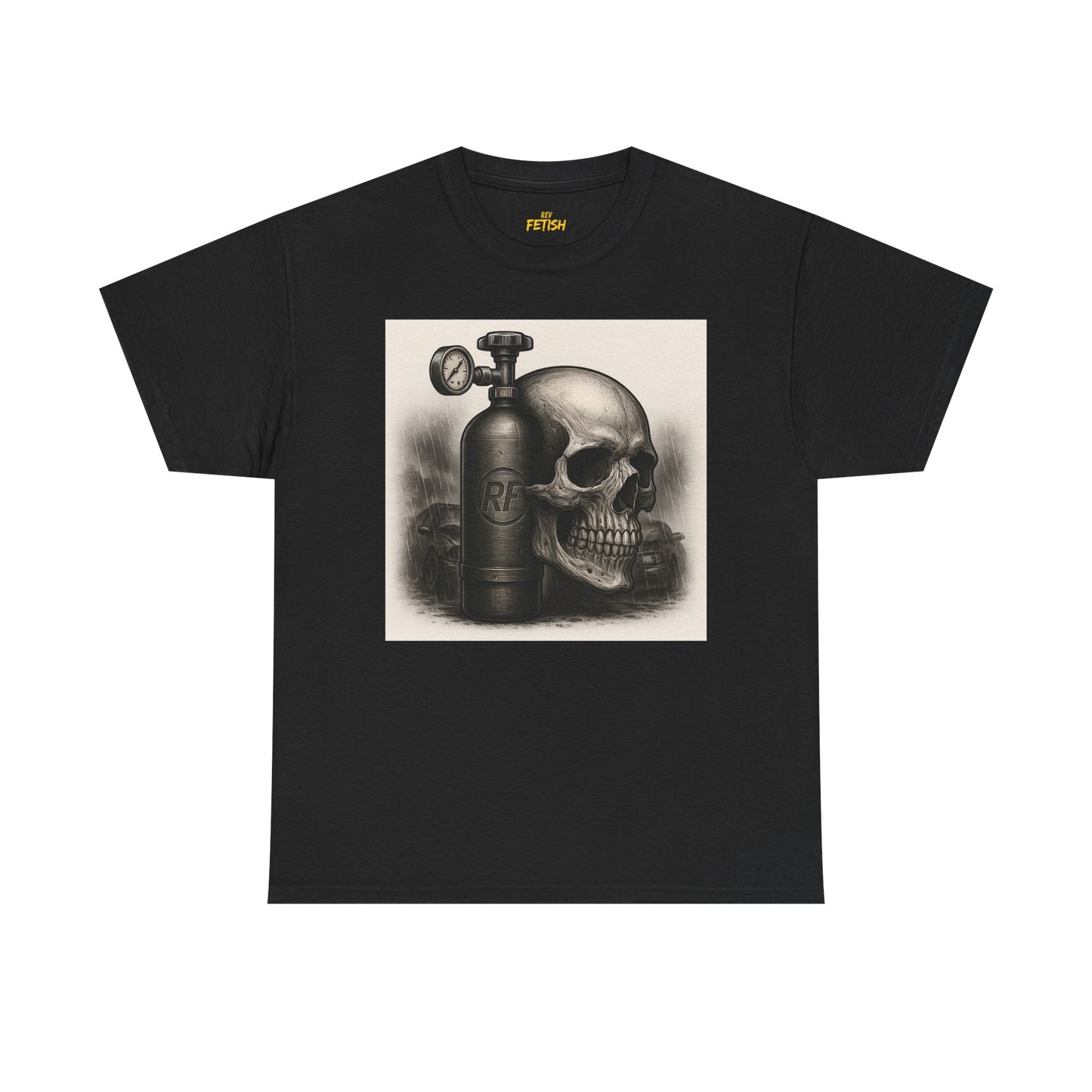 Skull and Nos Graphic Tee Heavyweight T Shirt