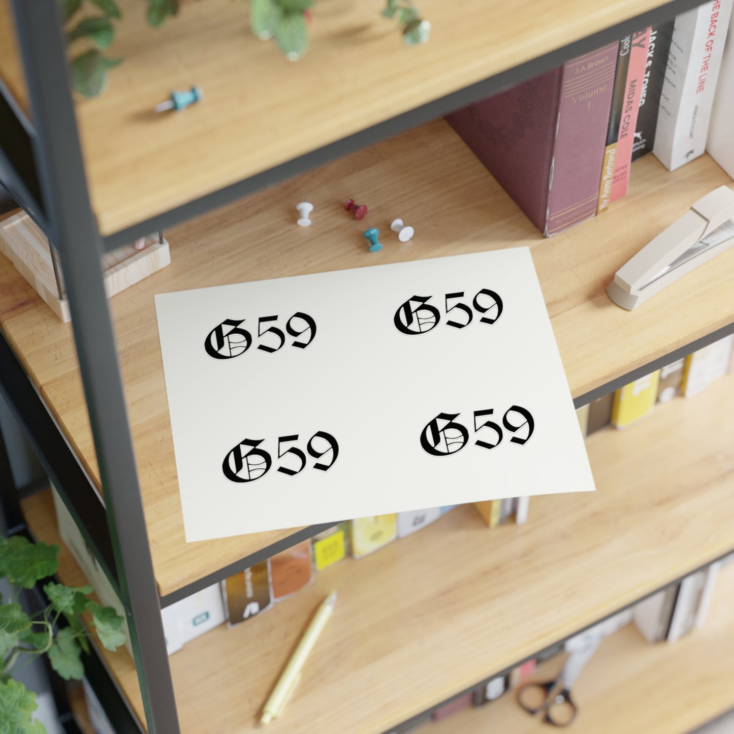 G59 Stickers for Water Bottles, Notebooks, Laptops