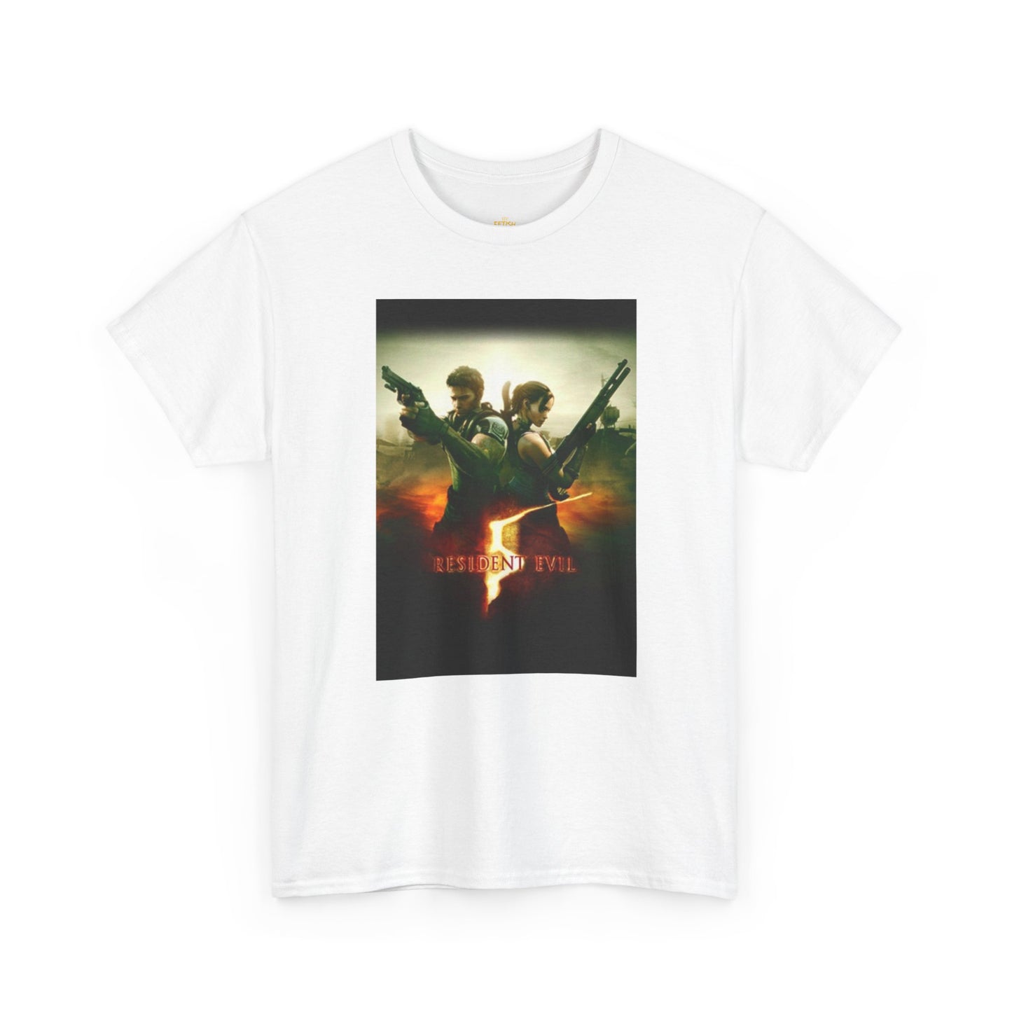 Resident Evil 5 T-Shirt | Chris Redfield & Sheva Horror Game Tee