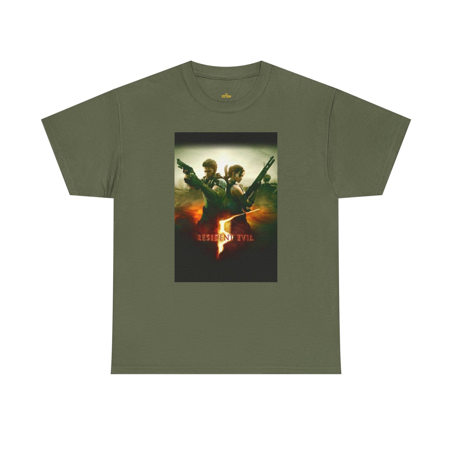 Resident Evil 5 T-Shirt | Chris Redfield & Sheva Horror Game Tee