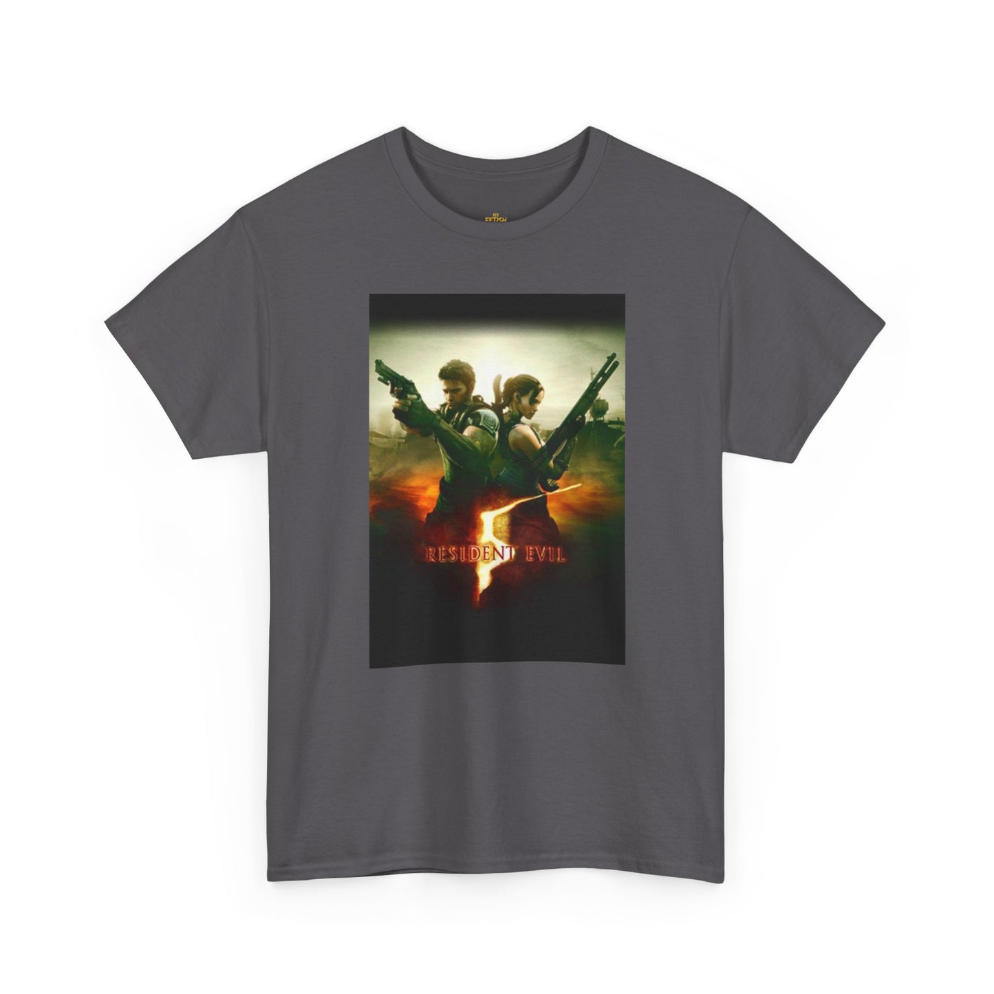 Resident Evil 5 T-Shirt | Chris Redfield & Sheva Horror Game Tee