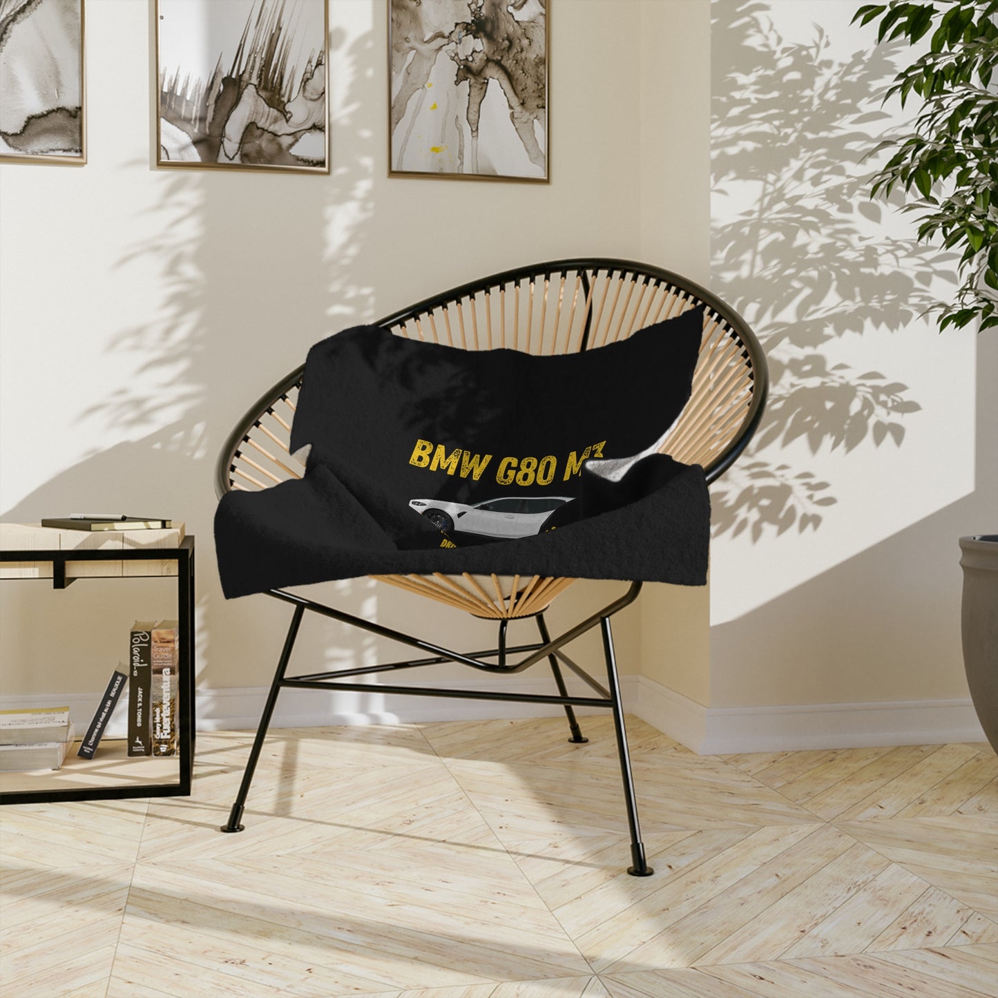 BMW G80 M3 Velveteen Microfiber Blanket, Cozy Car Lover Gift, Auto