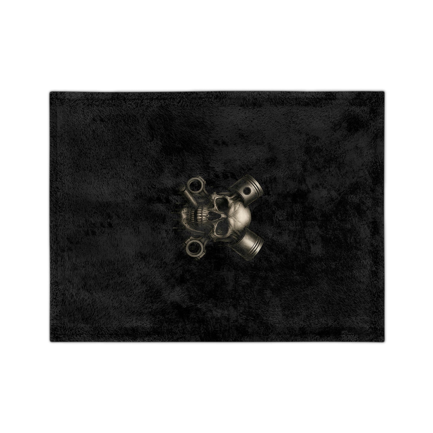 Piston Skull Velveteen Microfiber Blanket