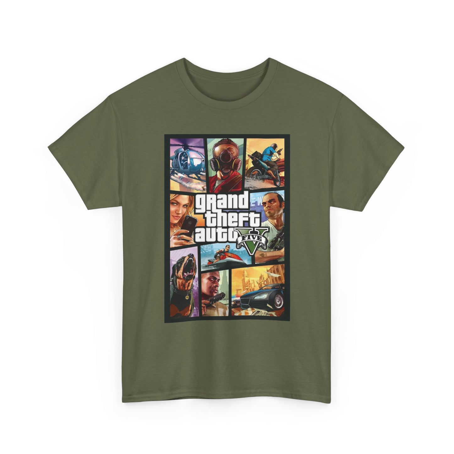 Grand Theft Auto V Unisex Heavy Cotton Tee