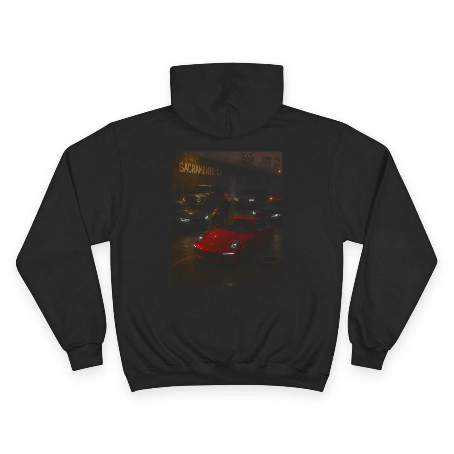 Sacramento Nights Underground Car Meet Champion Base Hoodie
