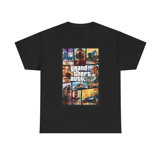 Grand Theft Auto V Unisex Heavy Cotton Tee