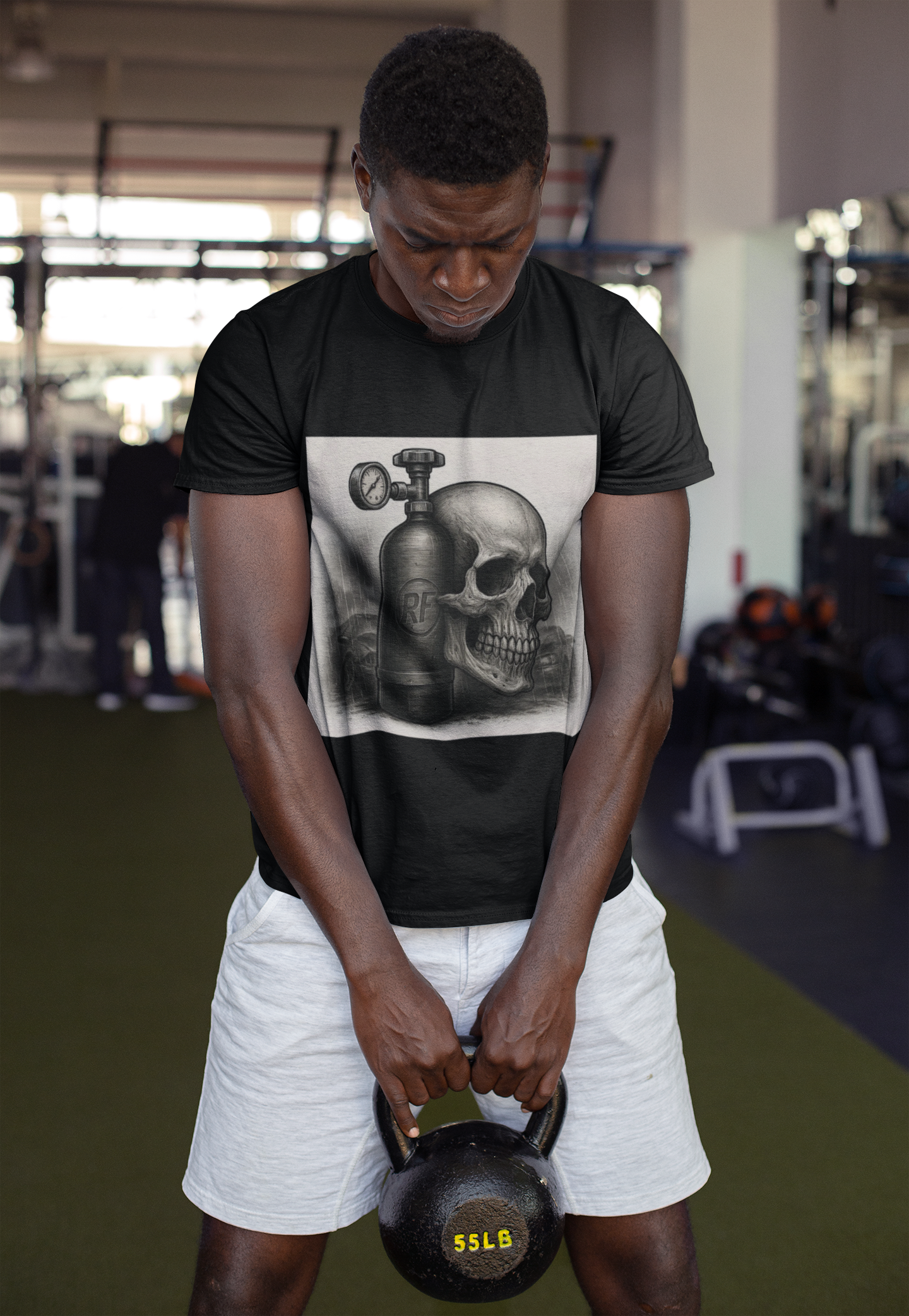 Skull and Nos Graphic Tee Heavyweight T Shirt