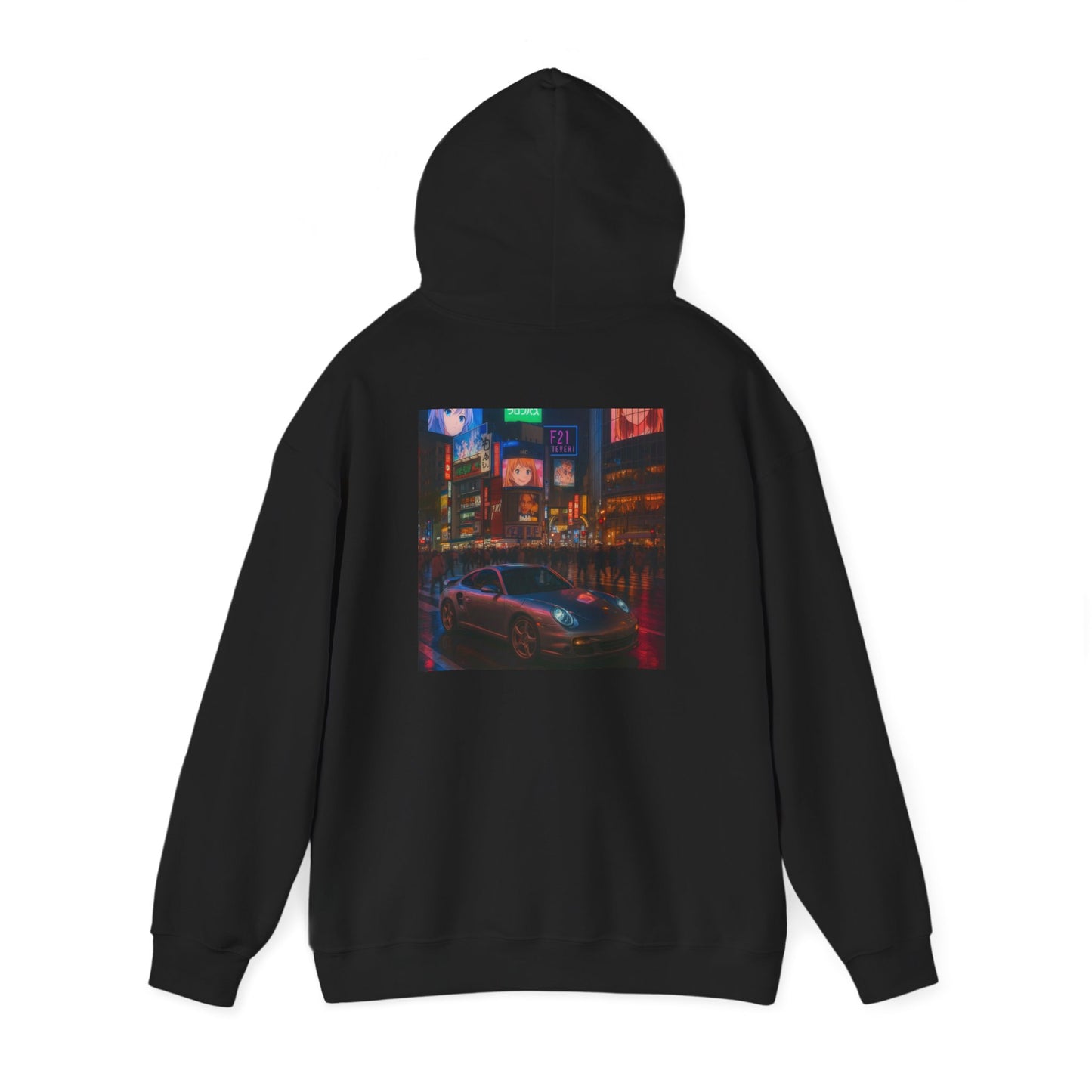 Porsche 911 Hoodie Tokyo Japan Vibes for Urban Style, Cozy Streetwear