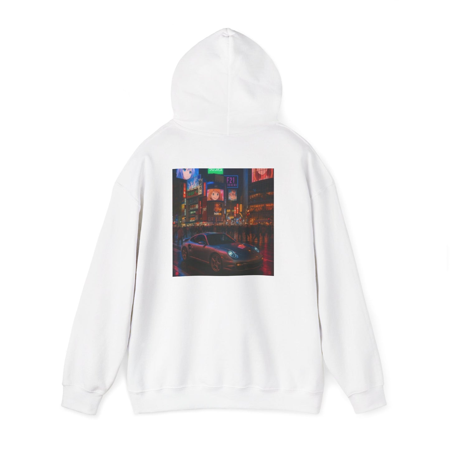 Porsche 911 Hoodie Tokyo Japan Vibes for Urban Style, Cozy Streetwear