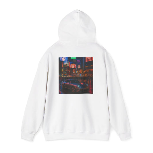 Porsche 911 Hoodie Tokyo Japan Vibes for Urban Style, Cozy Streetwear