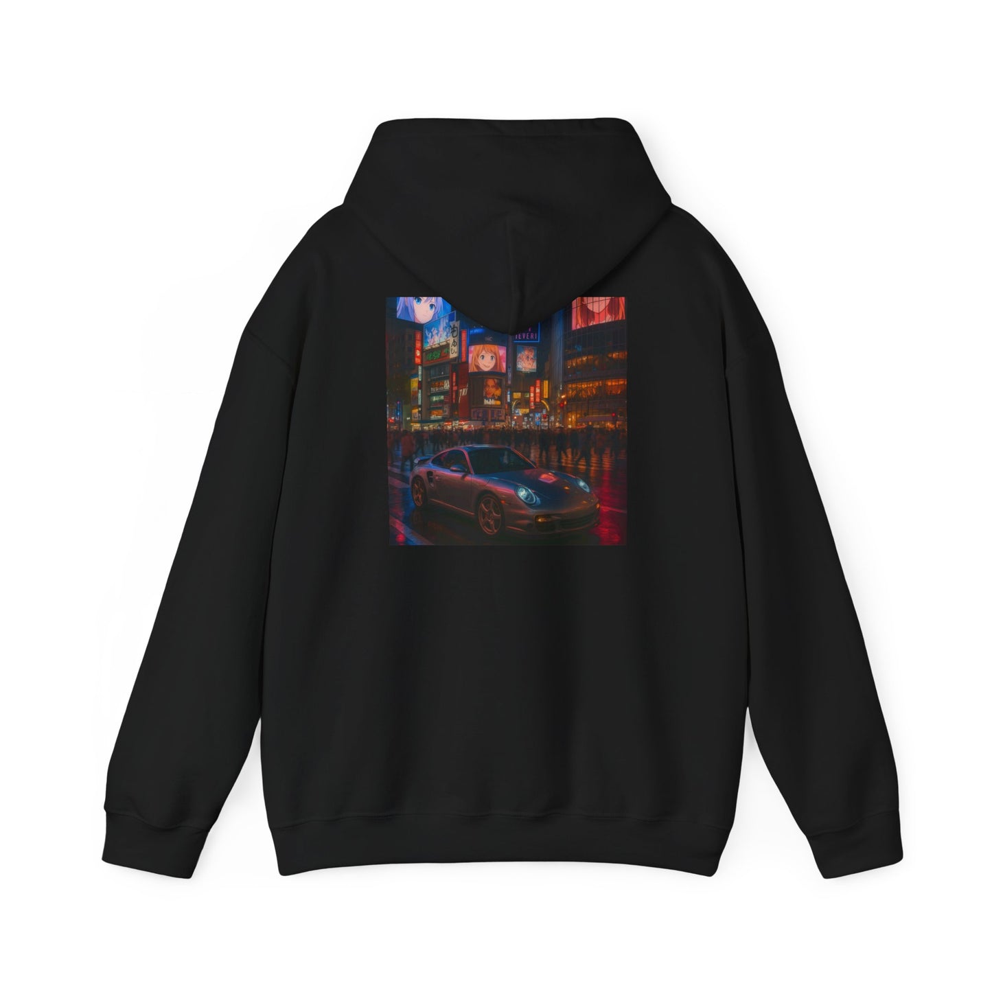 Porsche 911 Hoodie Tokyo Japan Vibes for Urban Style, Cozy Streetwear