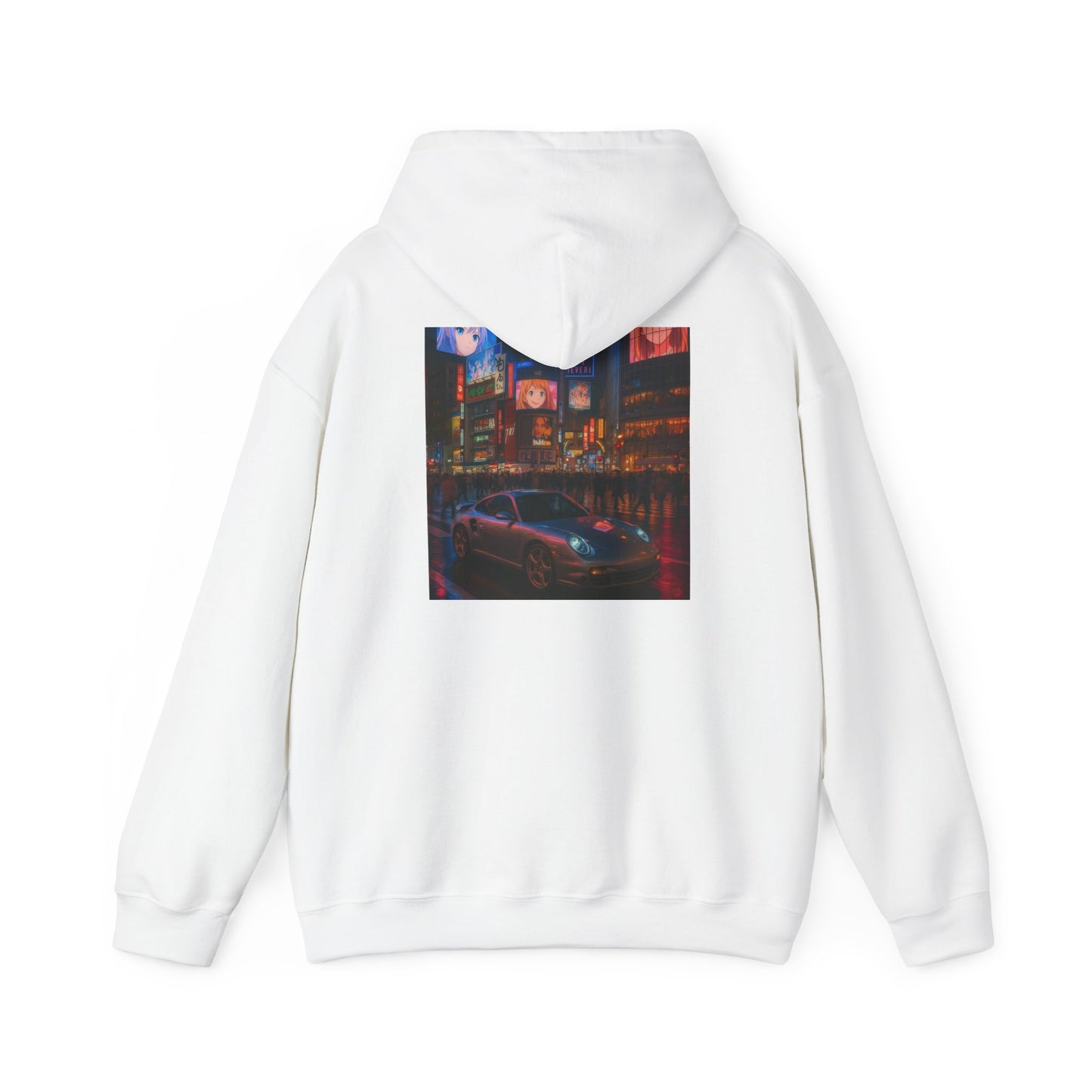 Porsche 911 Hoodie Tokyo Japan Vibes for Urban Style, Cozy Streetwear