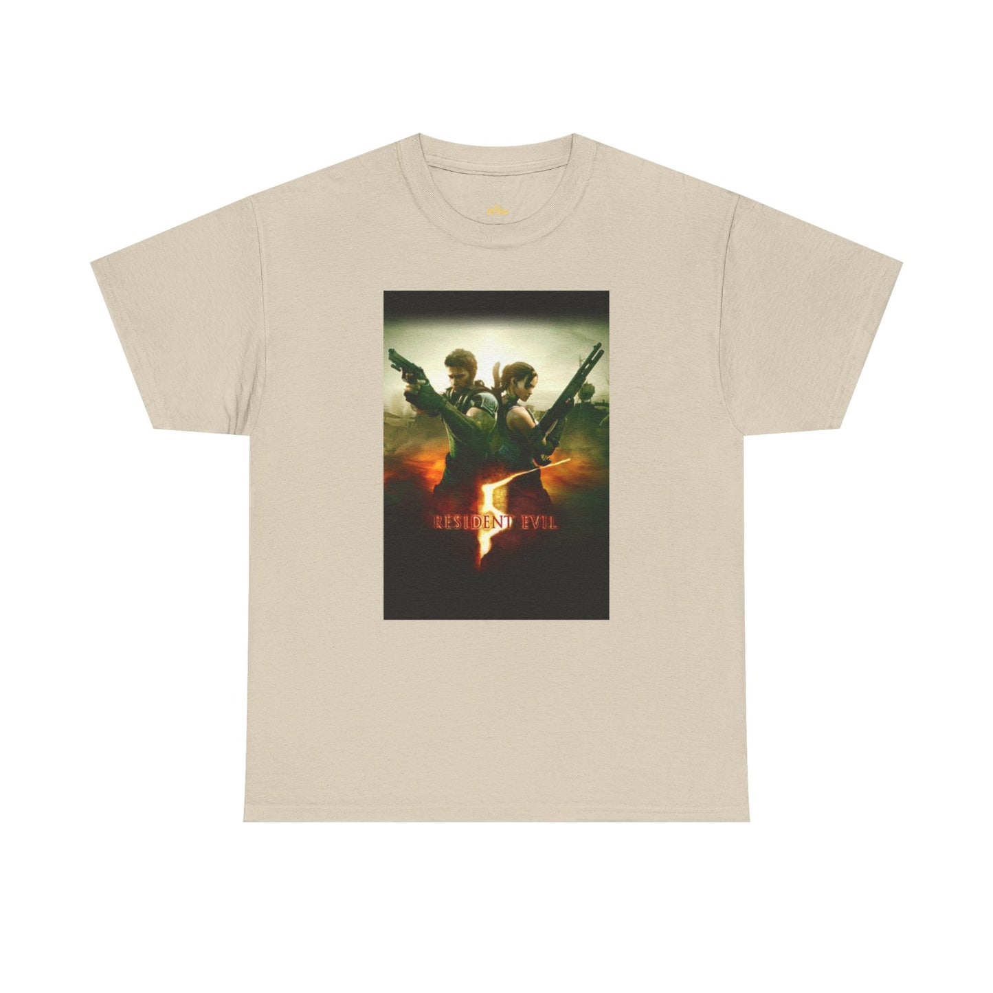 Resident Evil 5 T-Shirt | Chris Redfield & Sheva Horror Game Tee