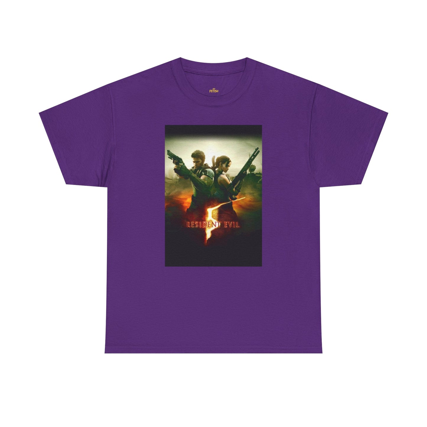 Resident Evil 5 T-Shirt | Chris Redfield & Sheva Horror Game Tee