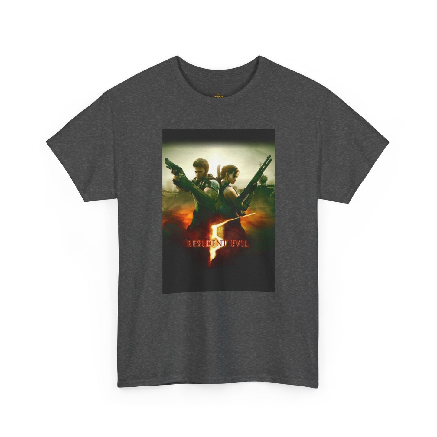 Resident Evil 5 T-Shirt | Chris Redfield & Sheva Horror Game Tee