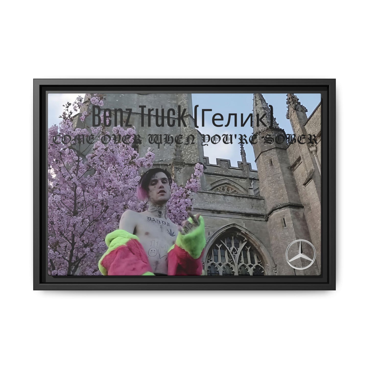 Benz Truck Lil Peep Framed Art Print