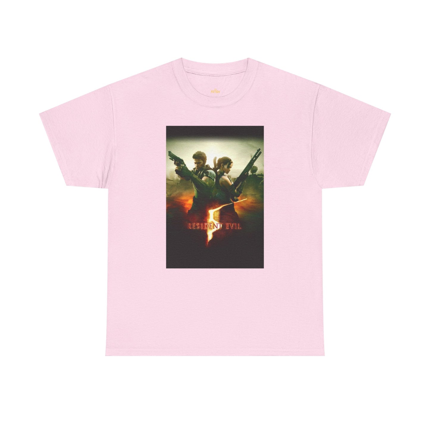 Resident Evil 5 T-Shirt | Chris Redfield & Sheva Horror Game Tee