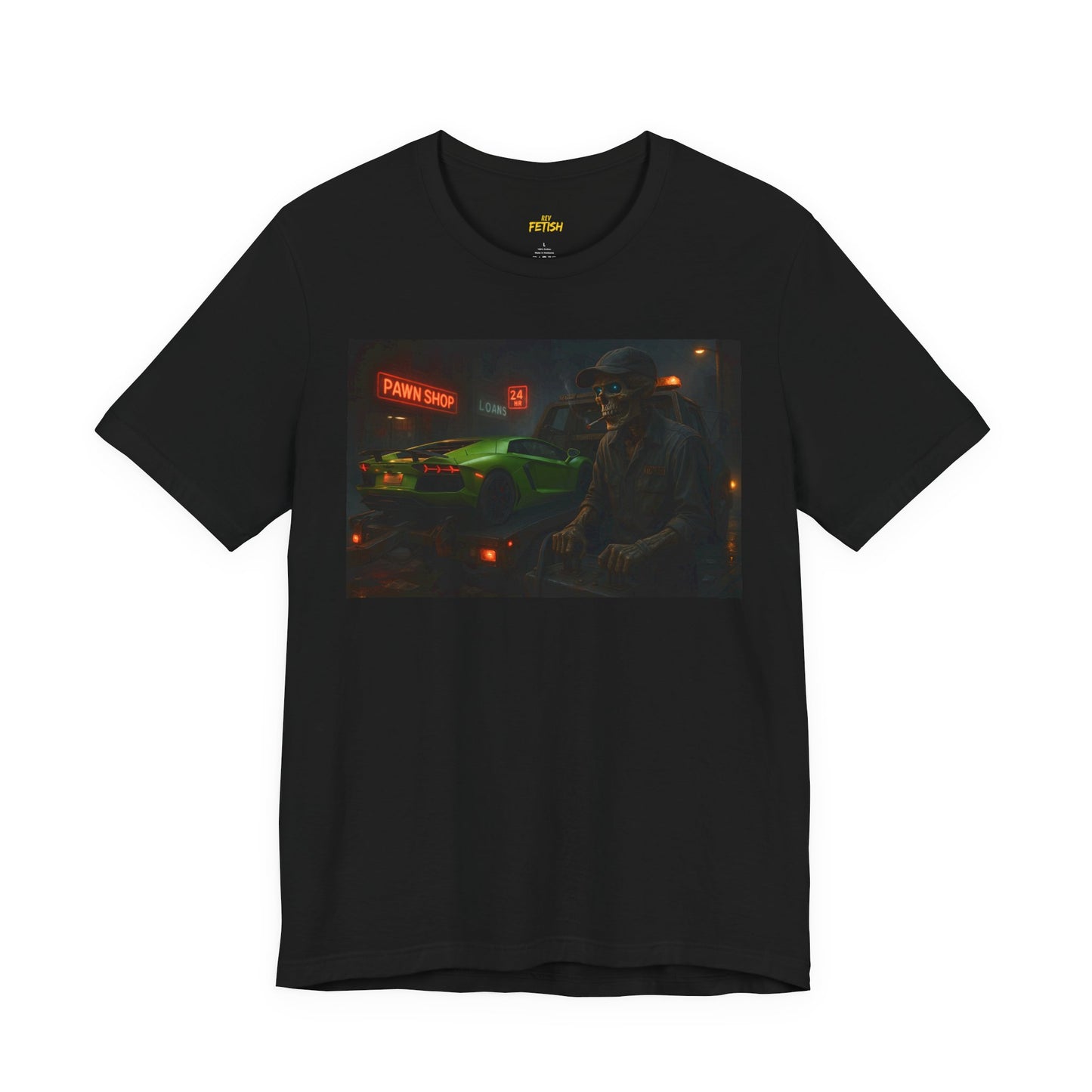 Repo Man: Midnight Seizure Lamborghini Aventador Graphic tee shirt