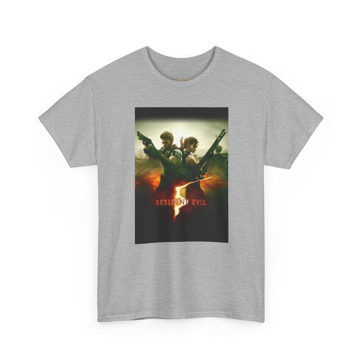 Resident Evil 5 T-Shirt | Chris Redfield & Sheva Horror Game Tee