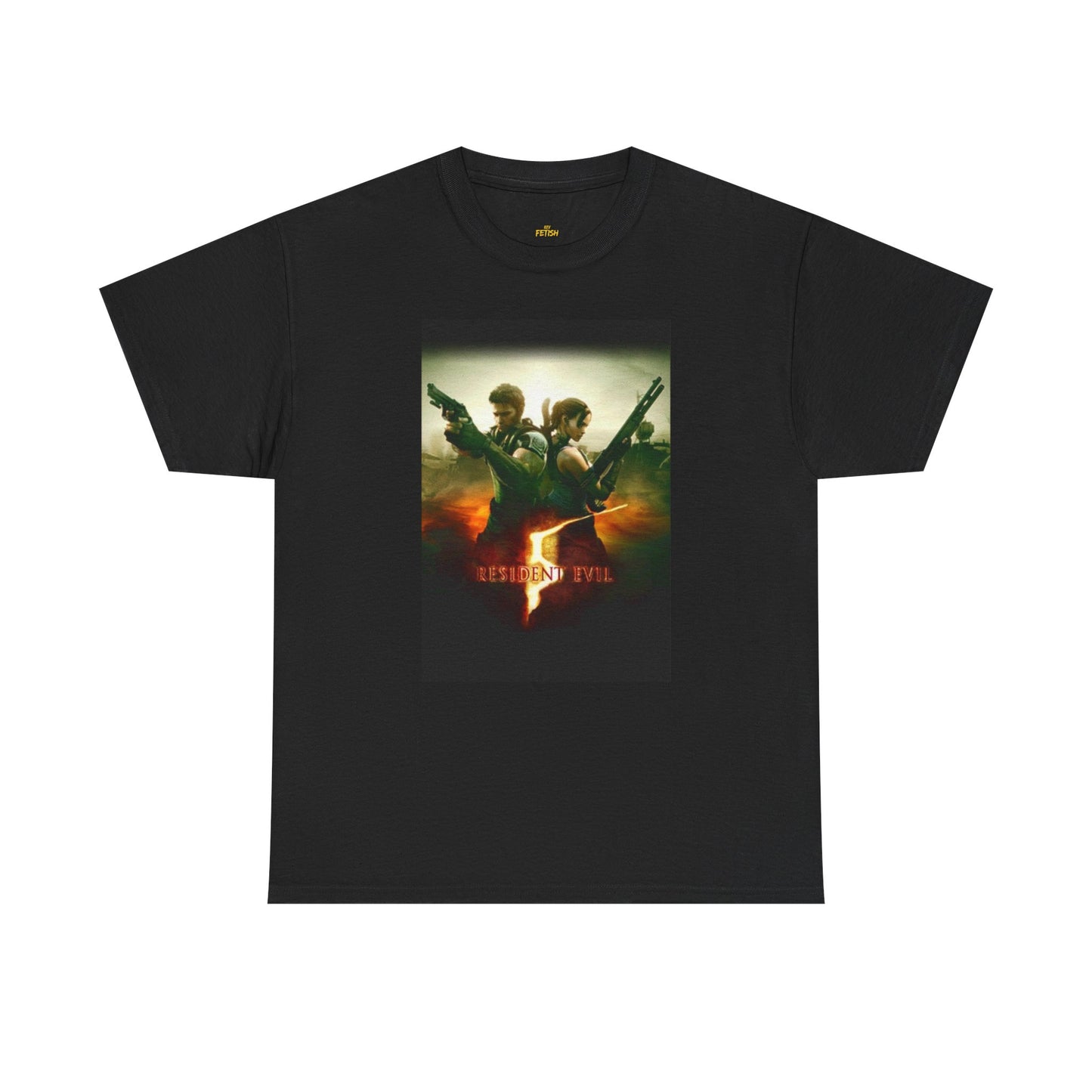 Resident Evil 5 T-Shirt | Chris Redfield & Sheva Horror Game Tee