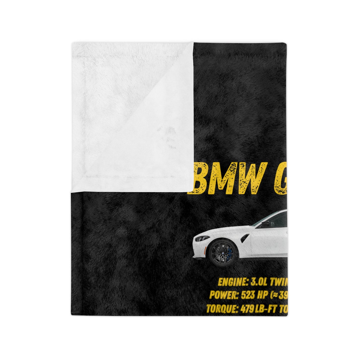 BMW G80 M3 Velveteen Microfiber Blanket, Cozy Car Lover Gift, Auto