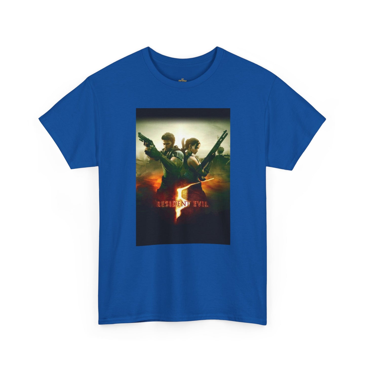 Resident Evil 5 T-Shirt | Chris Redfield & Sheva Horror Game Tee
