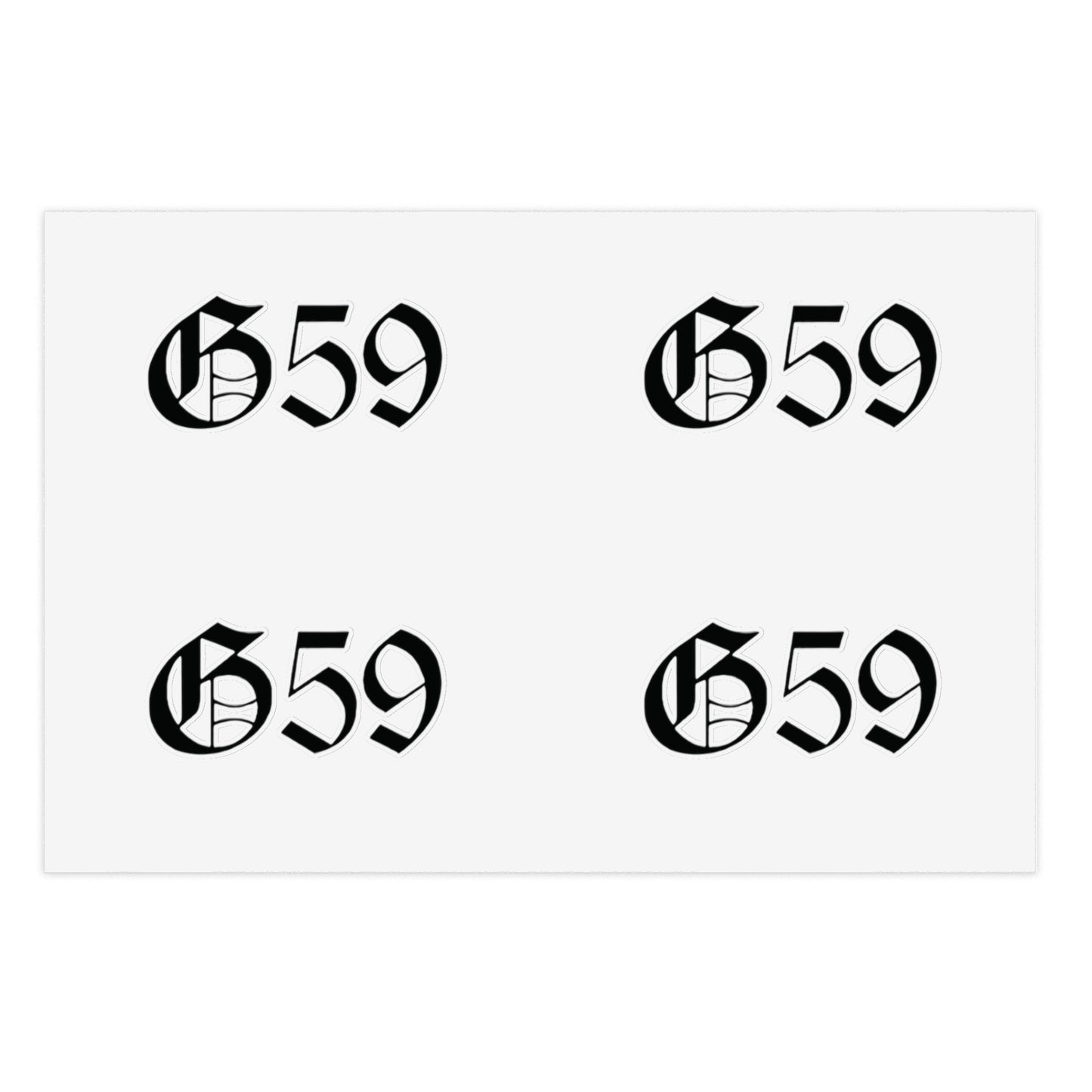 G59 Stickers for Water Bottles, Notebooks, Laptops