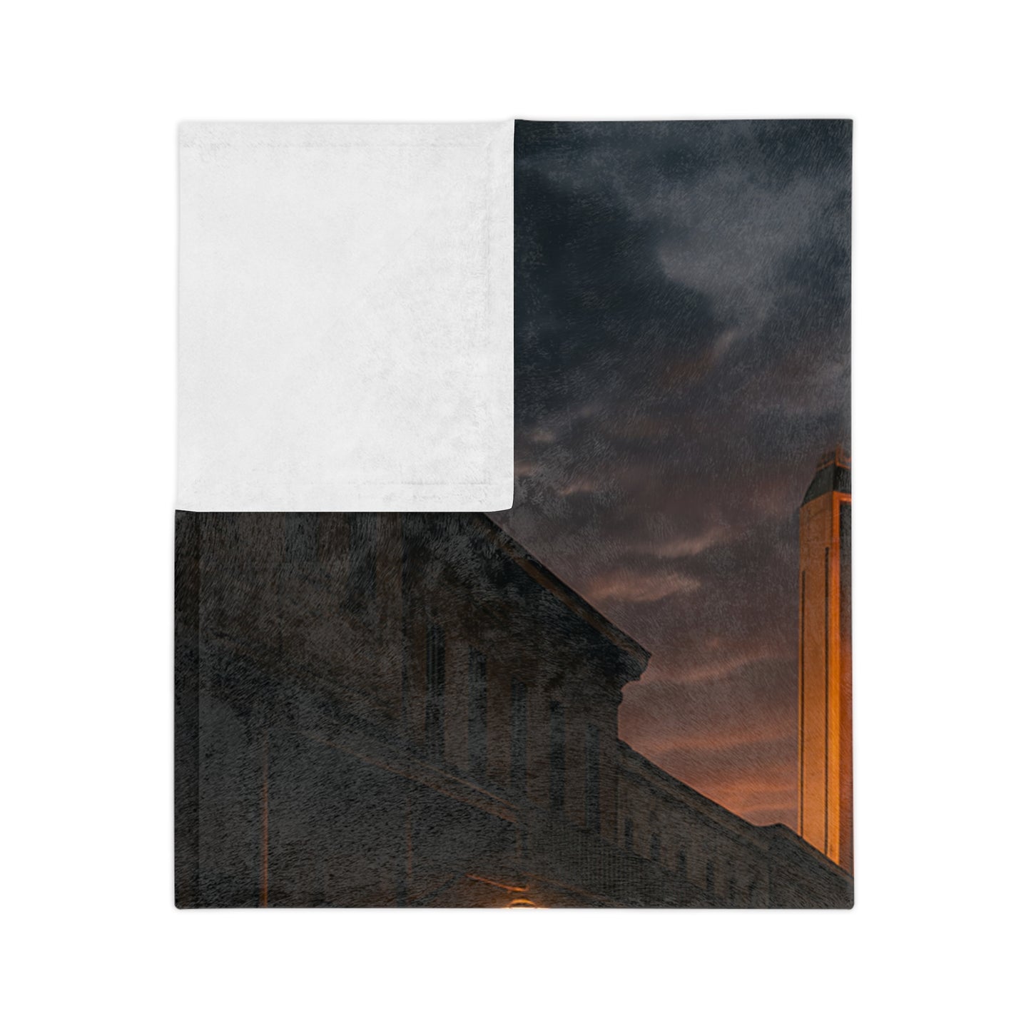 Sacramento Sunset Velveteen Blanket, Cozy Throw for Car Lovers