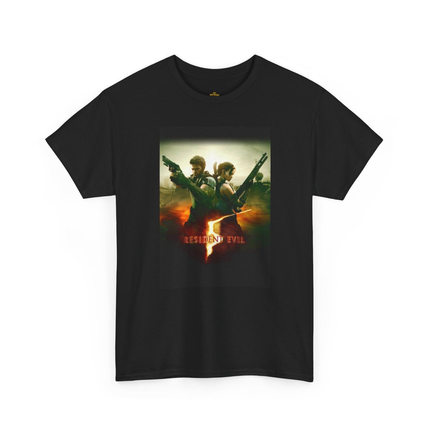 Resident Evil 5 T-Shirt | Chris Redfield & Sheva Horror Game Tee