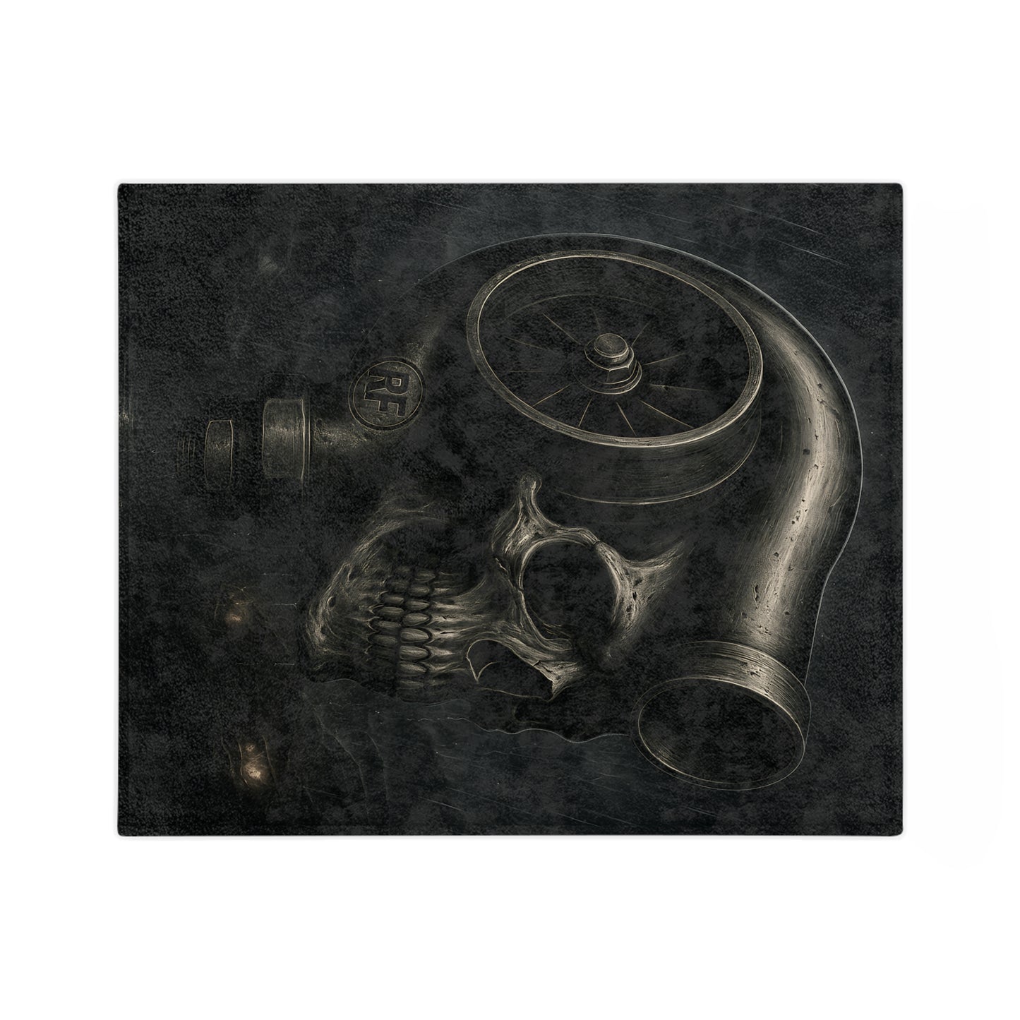 Skull Turbocharged Velveteen Blanket