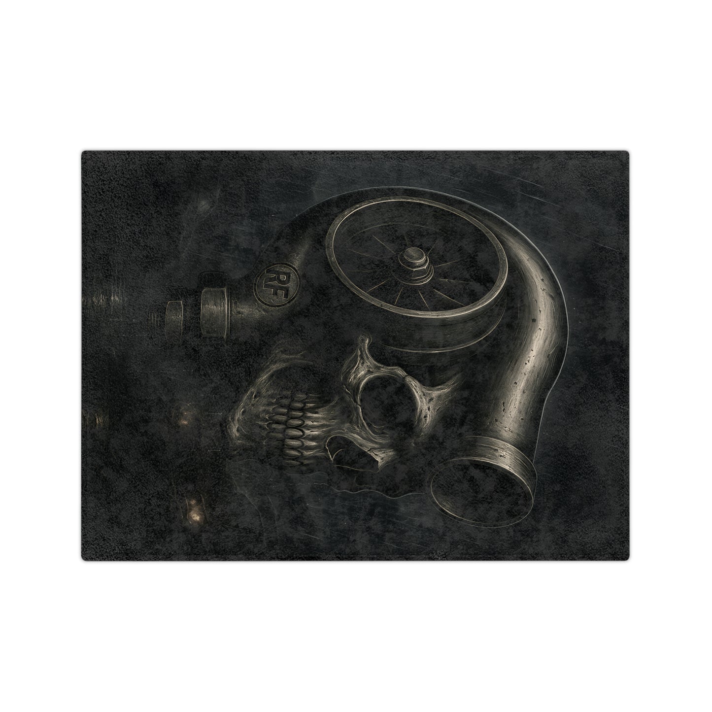 Skull Turbocharged Velveteen Blanket