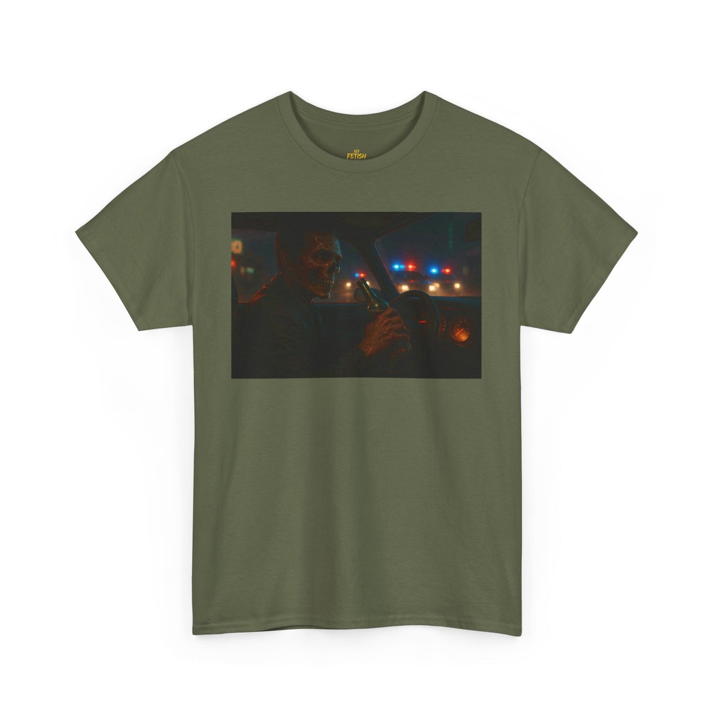 Last Ride Outlaw Skeleton Graphic T Shirt | Western Biker Tee Men’s