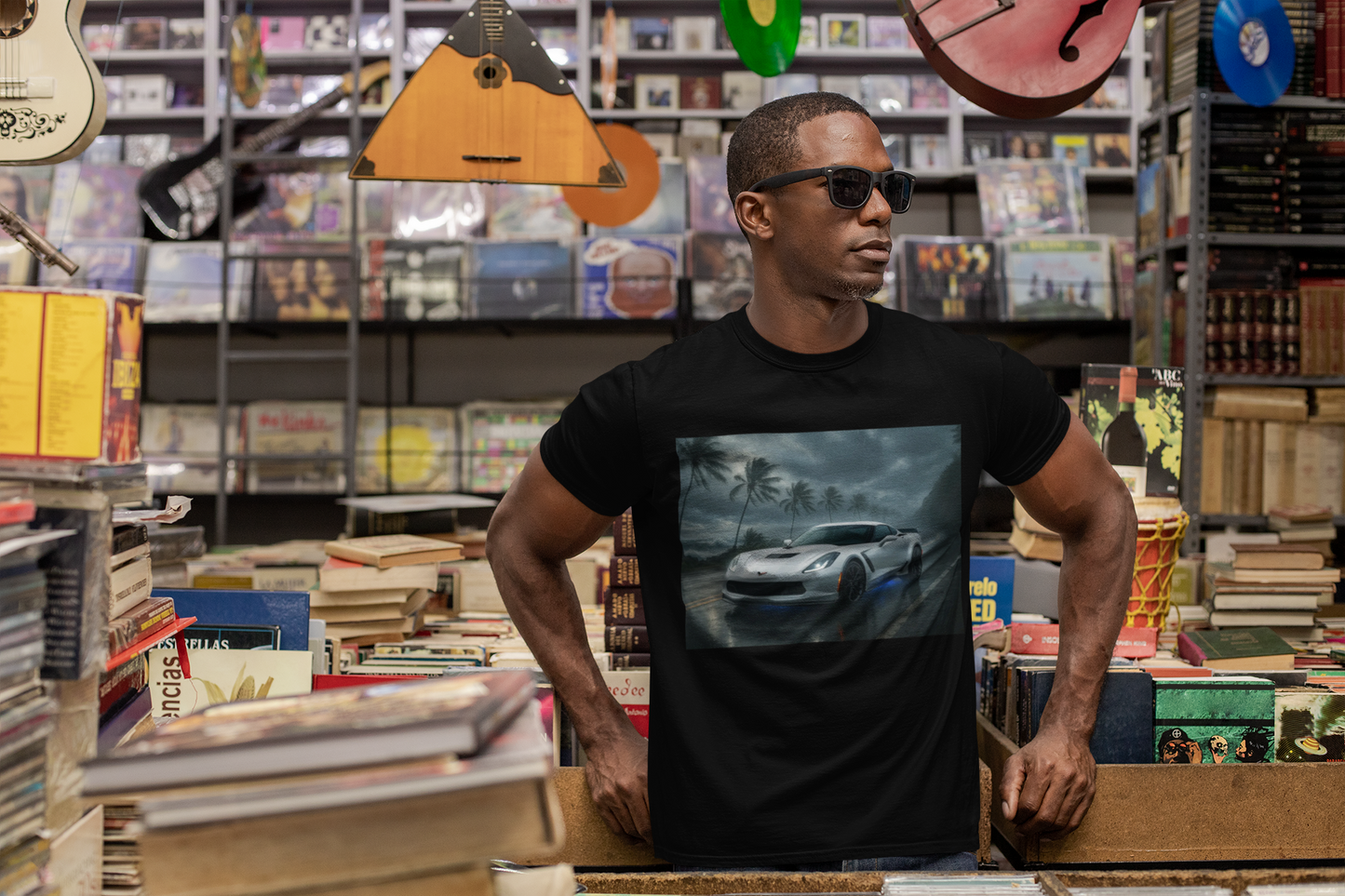 Chevrolet Corvette Stingray Z06 Storm Scene T Shirt