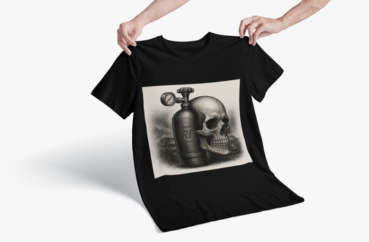Skull and Nos Graphic Tee Heavyweight T Shirt