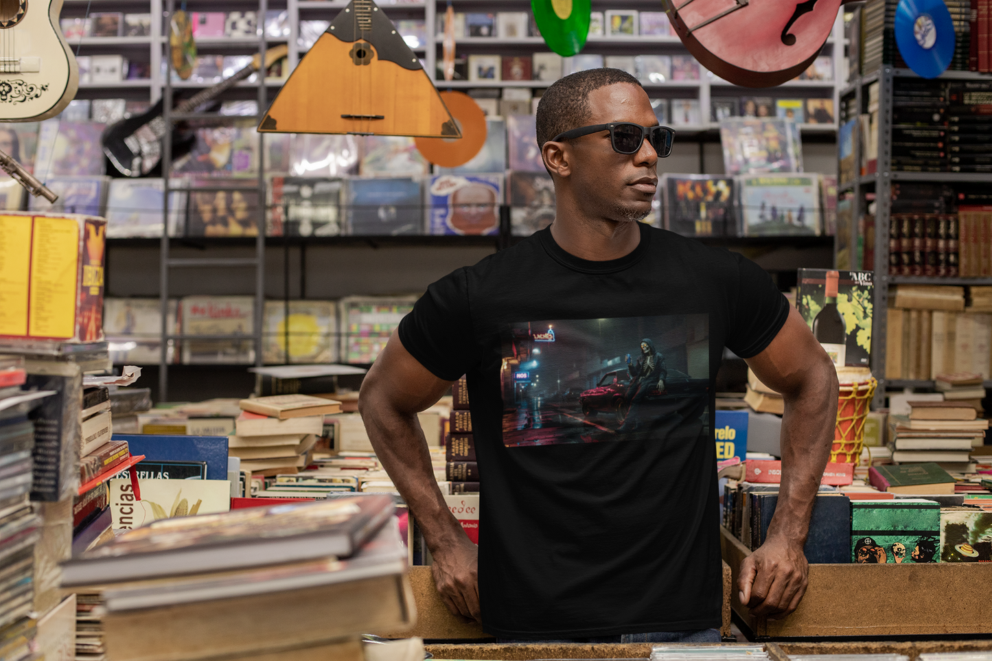 Skeleton Racer Streetwear T-Shirt – NOS Inspired Muscle Car Design