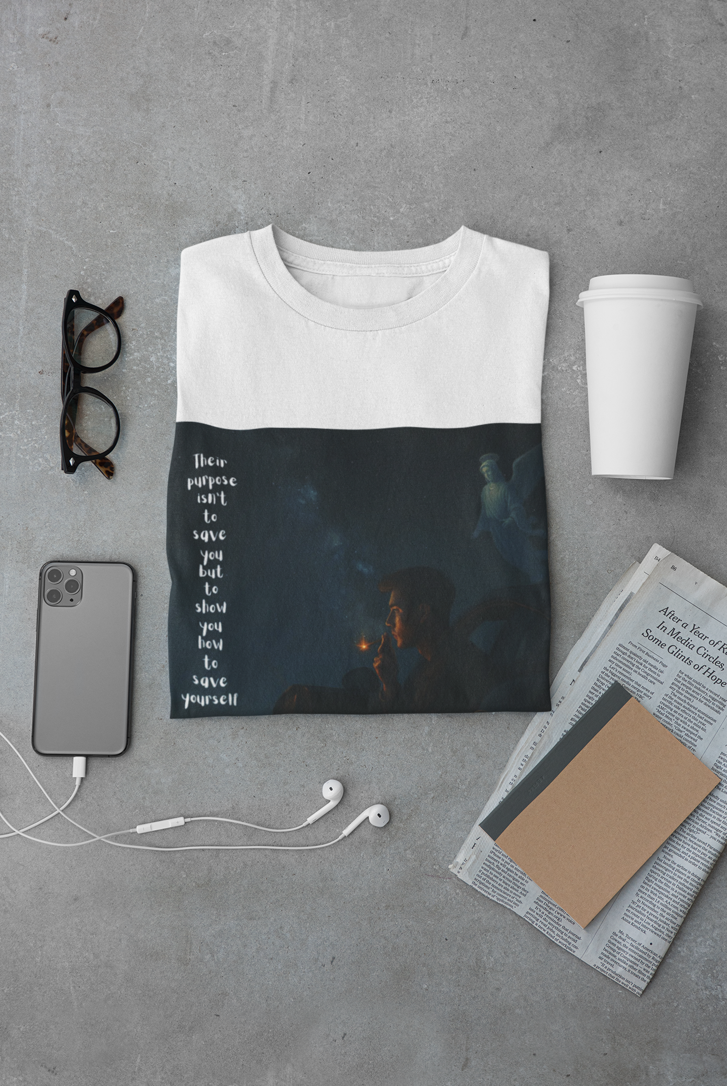 Faith in Self Tee, Motivational T-Shirt, Unisex Heavy Cotton Tee, Everyday Wear