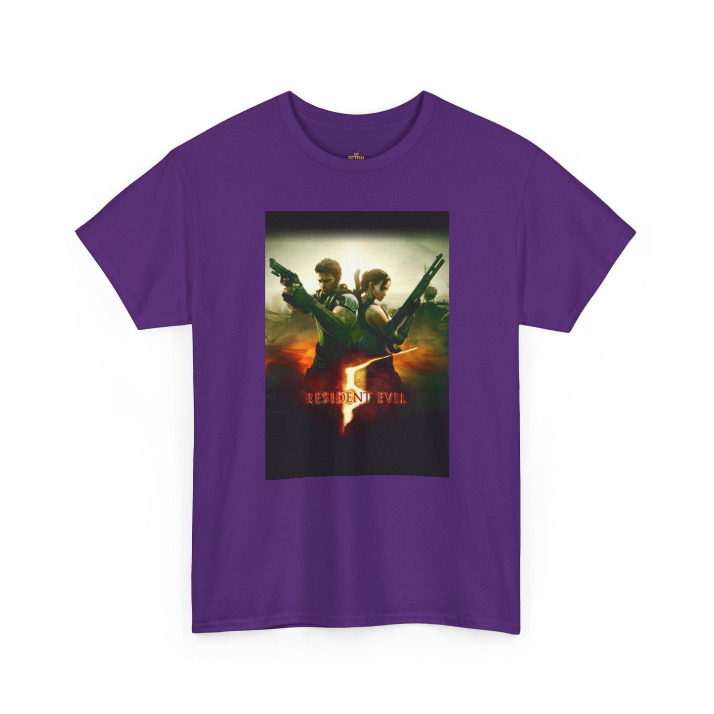 Resident Evil 5 T-Shirt | Chris Redfield & Sheva Horror Game Tee