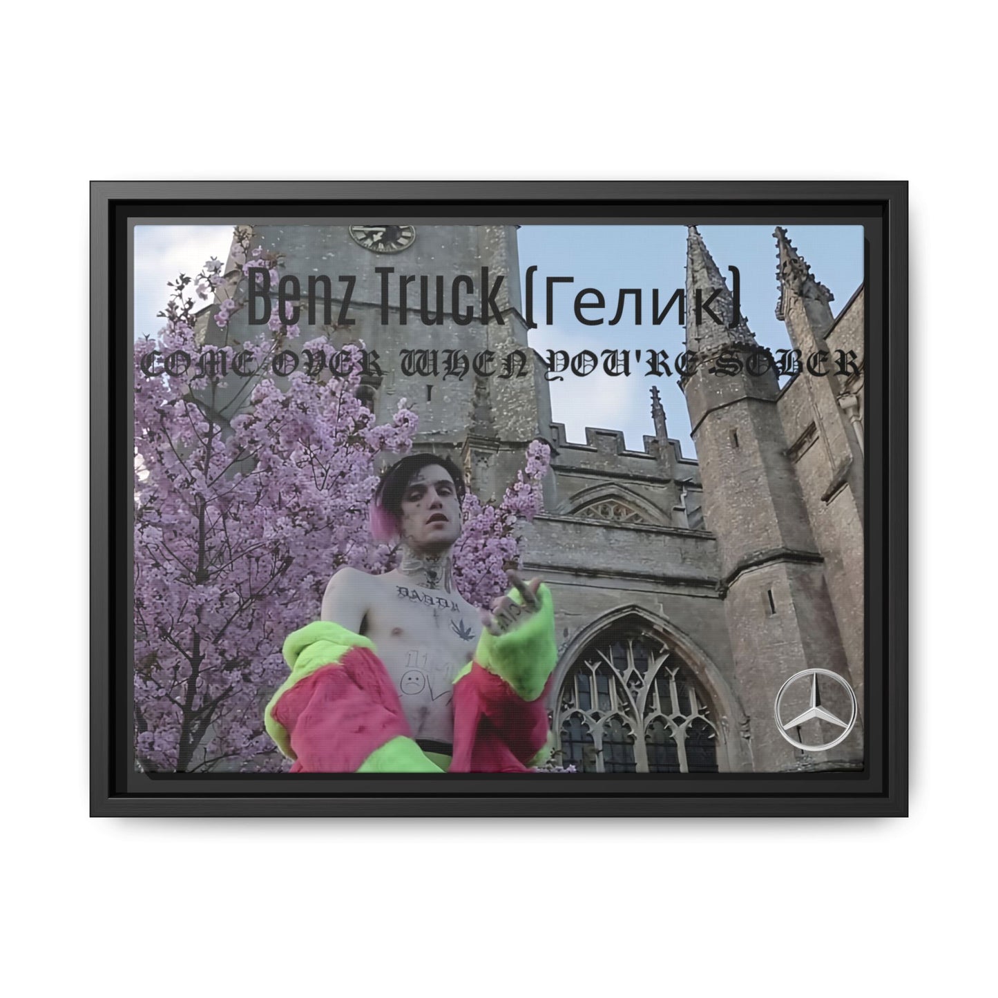 Benz Truck Lil Peep Framed Art Print