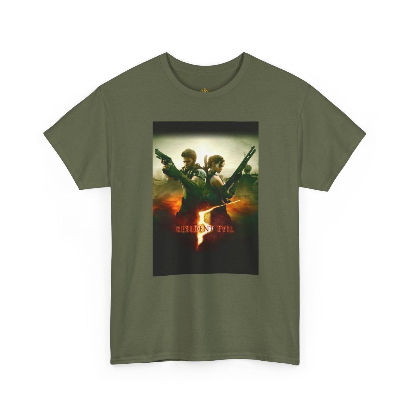 Resident Evil 5 T-Shirt | Chris Redfield & Sheva Horror Game Tee