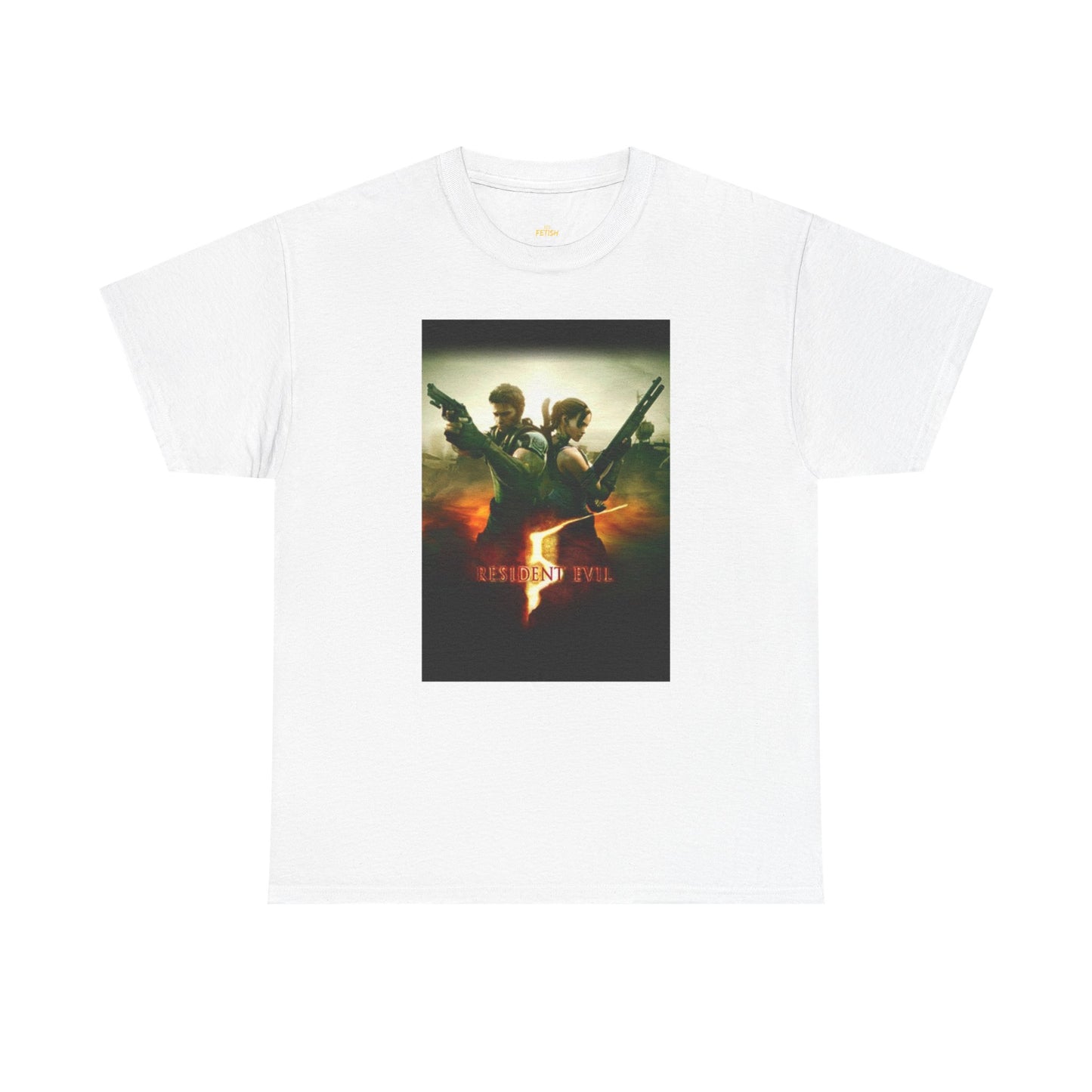 Resident Evil 5 T-Shirt | Chris Redfield & Sheva Horror Game Tee