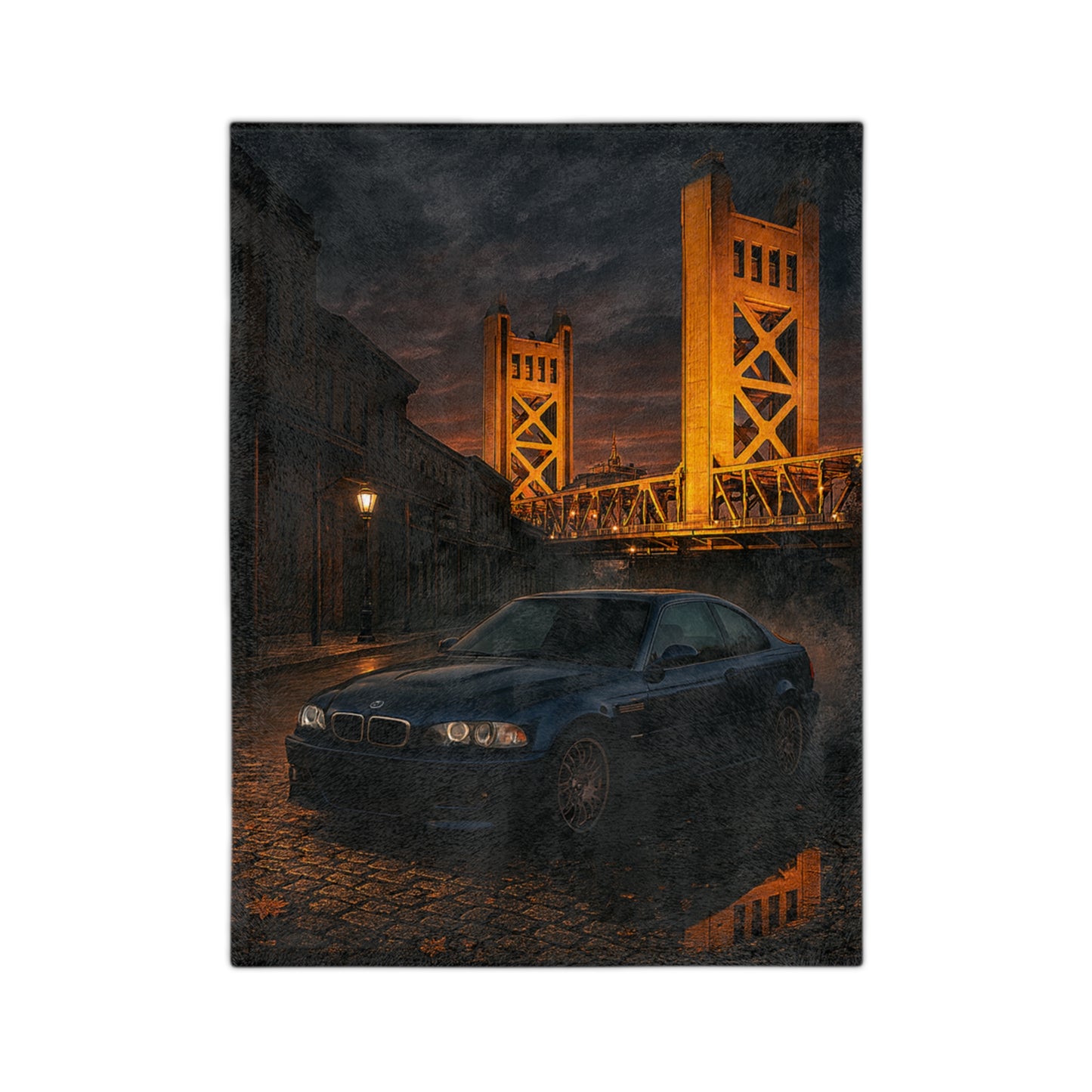 BMW E46 Velveteen Soft Blanket – Luxury Car Enthusiast