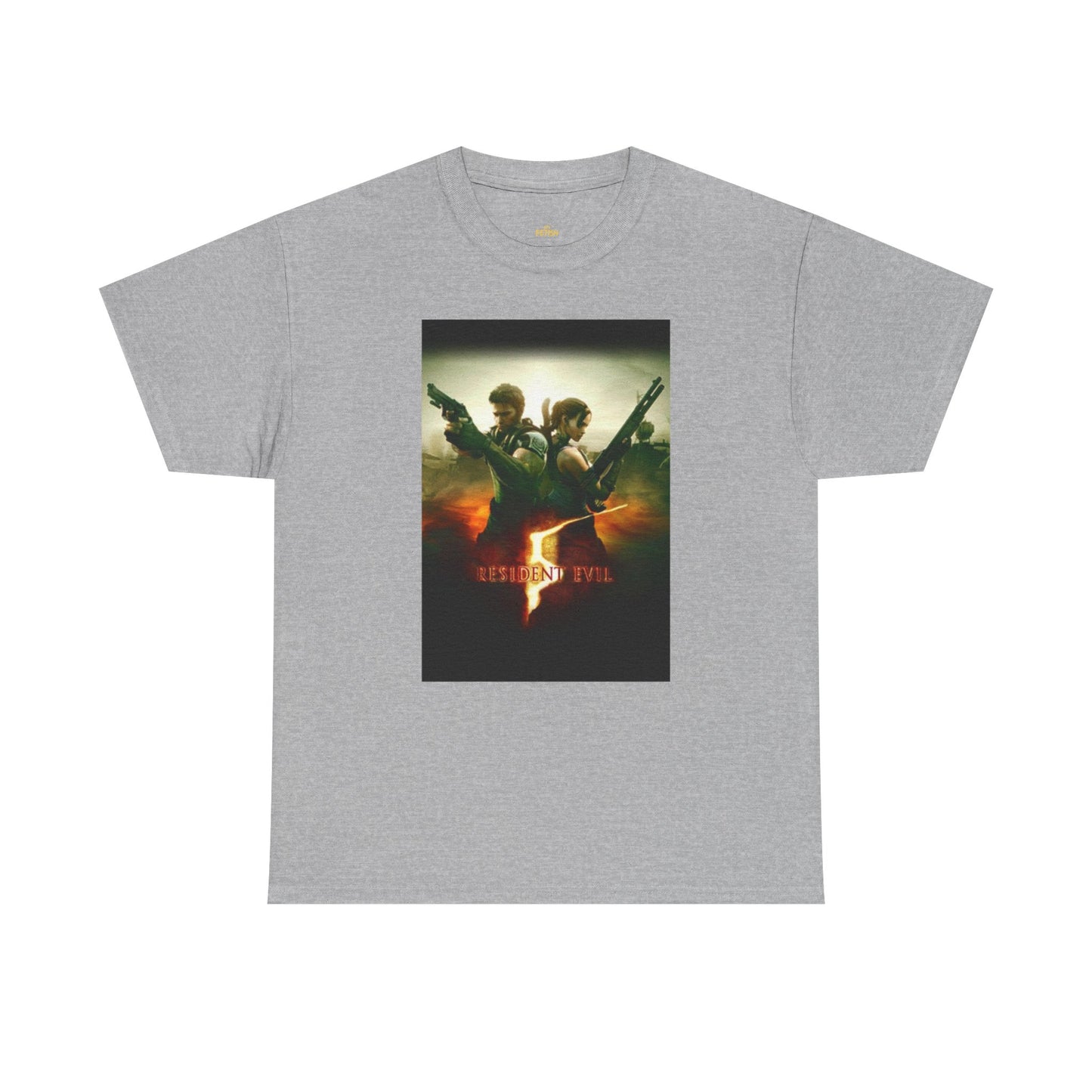 Resident Evil 5 T-Shirt | Chris Redfield & Sheva Horror Game Tee