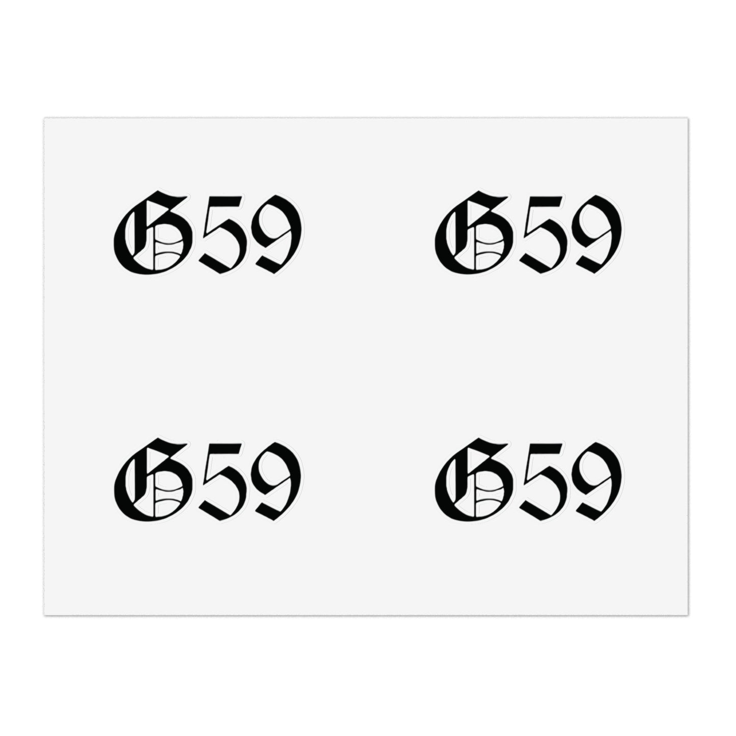 G59 Stickers for Water Bottles, Notebooks, Laptops