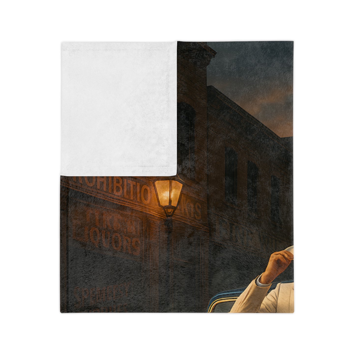 Mafia Gentleman Velveteen Soft Blanket | 1930s Rolls-Royce Prohibition Era